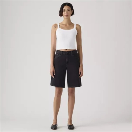 LEVIS BAGGY DAD JORTS OPEN MIND BLACK